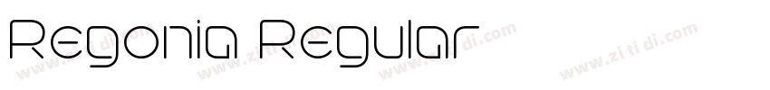 Regonia Regular字体转换